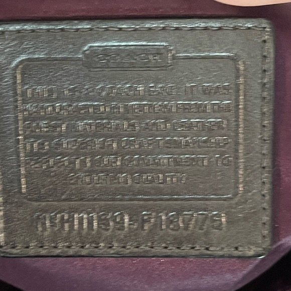 COACH Authentic Charcoal Blue Tote 🔥Preloved💜 - Picture 7 of 8